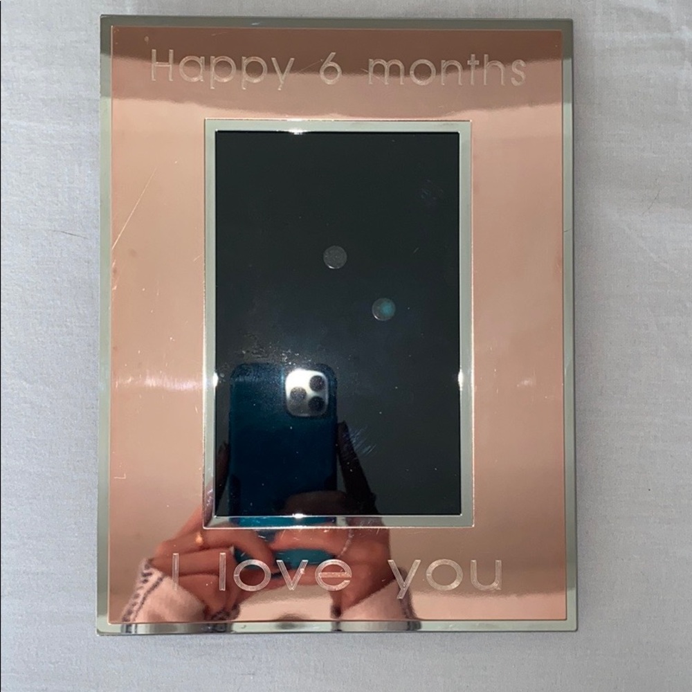 Engraved Rose Gold Picture Frame